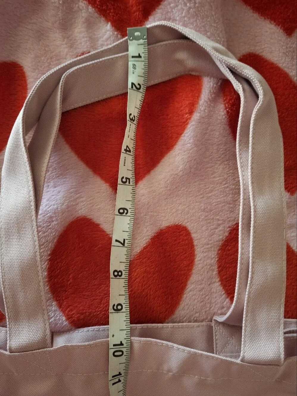 Burberry Light Pink Canvas Tote with Top Handles